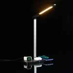 Настольная лампа с беспроводной зарядкой POWER LIGHT, черная
