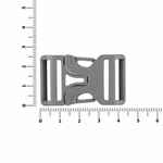 Застежка-пряжка FIBBIA, серая