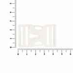 Застежка-пряжка FIBBIA, белая