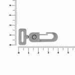 Застежка-карабин СARABINE, S, серый