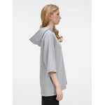 Футболка оверсайз унисекс с капюшоном NEOFIT, светло-серая, размер XS/S