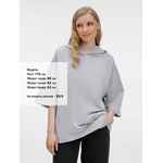 Футболка оверсайз унисекс с капюшоном NEOFIT, светло-серая, размер XS/S