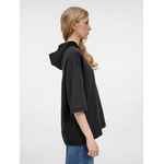 Футболка оверсайз унисекс с капюшоном NEOFIT, черная, размер XS/S