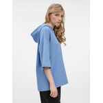 Футболка оверсайз унисекс с капюшоном NEOFIT, синяя, размер XS/S