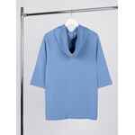 Футболка оверсайз унисекс с капюшоном NEOFIT, синяя, размер XS/S