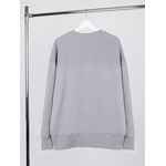 Свитшот оверсайз унисекс VOZDUH, светло-серый, размер XS/S