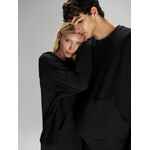 Свитшот оверсайз унисекс VOZDUH, черный, размер XS/S