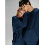 Свитшот оверсайз унисекс VOZDUH, темно-синий, размер XS/S