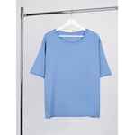 Футболка оверсайз унисекс VOZDUH, синяя, размер XS/S