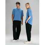 Футболка оверсайз унисекс VOZDUH, синяя, размер XS/S