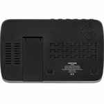 Станция беспроводной зарядки с часами и календарем и подсветкой логотипа NOVEM, черная