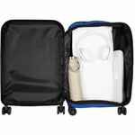 Чемодан PLATTA, черный с синим