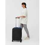 Чемодан PLATTA, черный с синим