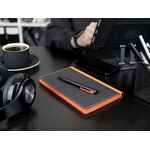 Ручка шариковая INKOLOR, черная с оранжевым