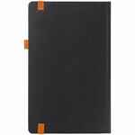 Ежедневник TON, недатированный, черный с оранжевым