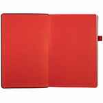 Ежедневник TON, недатированный, черный с красным