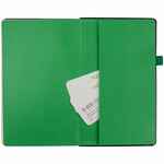 Ежедневник TON, недатированный, черный с зеленым