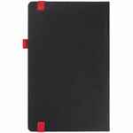 Ежедневник TON, недатированный, черный с красным