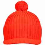 Вязаная шапка с козырьком PEAKY, красная (кармин)