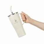 Термостакан KASUMIGAOKA, белый (молочный)