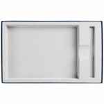 Коробка HORIZON с ложементом под ежедневник и ручку, синяя