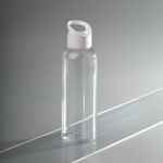 Бутылка для воды PLASKE, прозрачная с белой крышкой