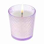 Свеча ароматическая RISTORO, сиреневая, амбра и специи