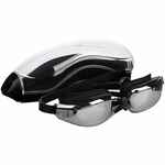 Очки для плавания зеркальные UNDERWATER, черные