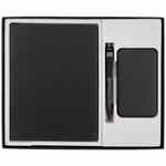 Коробка OVERLAP под ежедневник, аккумулятор и ручку, VER.2, черная