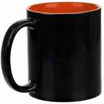 Кружка-хамелеон ON DISPLAY, глянцевая, черная с оранжевым