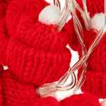 Гирлянда COSY POMS, красная