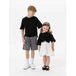 Футболка детская оверсайз TEEZER, черная, 6 лет