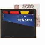 Картхолдер MULTIMO, черный с оранжевым