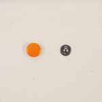 Кнопка CLAVIS, M, оранжевый неон