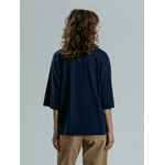 Футболка оверсайз унисекс BASE SPACE, темно-синяя, размер XS/S