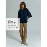 Футболка оверсайз унисекс BASE SPACE, темно-синяя, размер XS/S