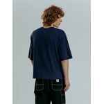 Футболка оверсайз унисекс BASE SPACE, темно-синяя, размер XS/S