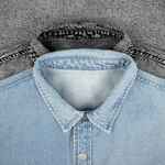 Куртка джинсовая O3, серая, размер XS/S