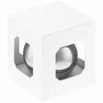 Оформительский шар FINERY, 8 см, глянцевый серебристый