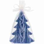 Свеча KNITEAM, елка, синяя