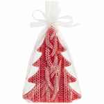 Свеча KNITEAM, елка, красная