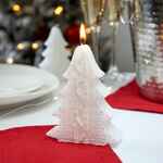 Свеча KNITEAM, елка, белая