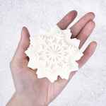 Свеча SNOWFLAME 1, белая, 8 см