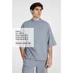 Футболка оверсайз унисекс T9, серая, размер XS/S