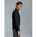 Рубашка поло мужская с длинным рукавом TERRAZZO, черная, размер S/M