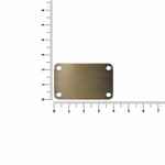 Шильдик металлический FURO, бронзовый