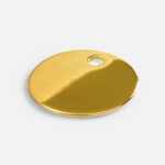 Шильдик металлический ALFA SIRKEL, золотистый глянцевый