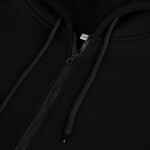 Толстовка унисекс оверсайз ZIPPY, черная, размер XS/S