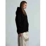 Толстовка унисекс оверсайз ZIPPY, черная, размер XS/S