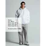 Толстовка унисекс оверсайз ZIPPY, белая, размер XS/S